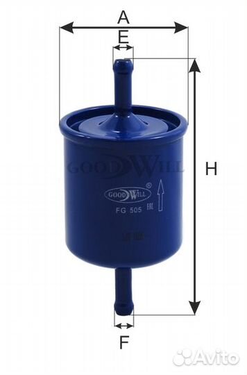 Фильтр топливный ford, nissan, isuzu, citroen