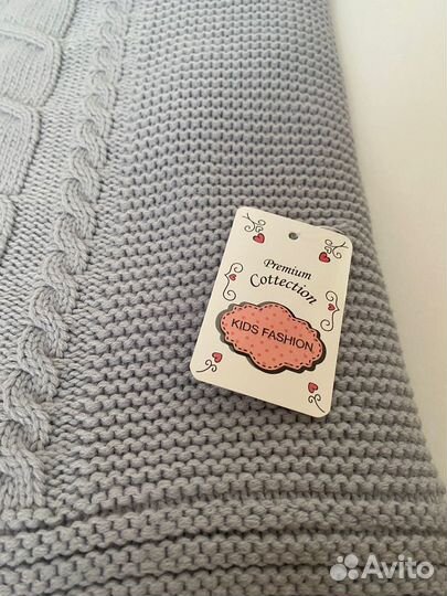 Плед детский вязаный