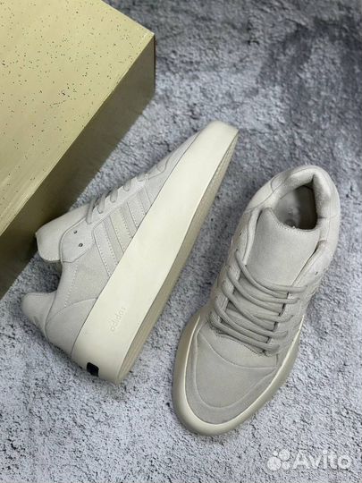 Кроссовки Adidas x Fear Of God серые мужские