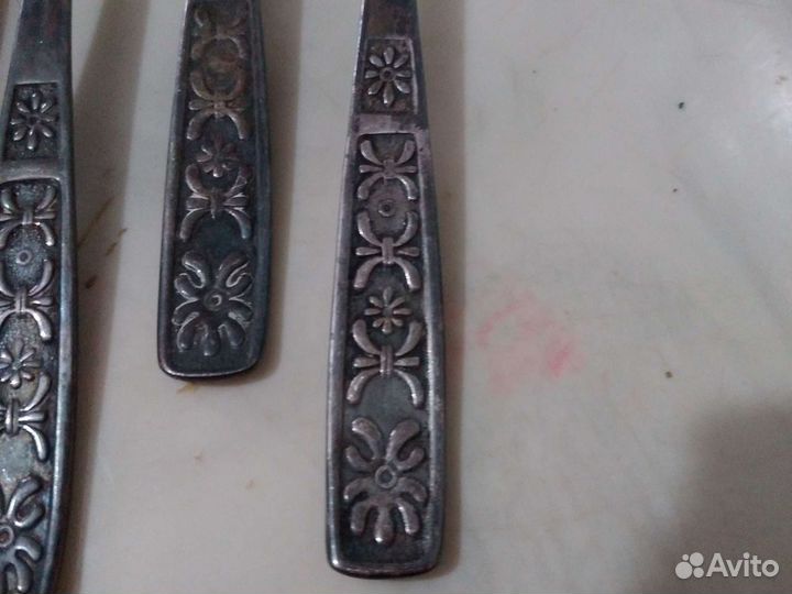 Ложки мельхиор СССР винтаж новые