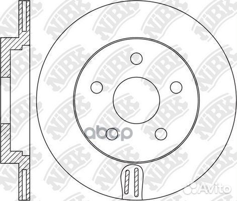 RN1632V Диск тормозной зад RN1632 NiBK