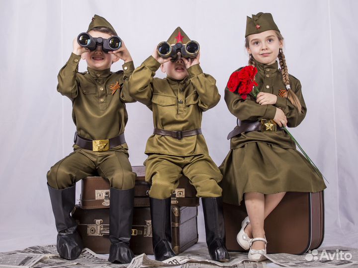 Военный костюм для девочек и мальчиков