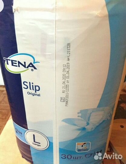 Памперсы для взрослых tena Slip размер L
