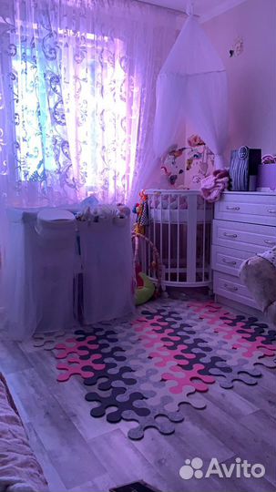 Круглая кроватка-трансформер EcoSleep 8 в 1 Белая