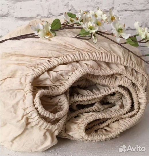 Простынь льняная