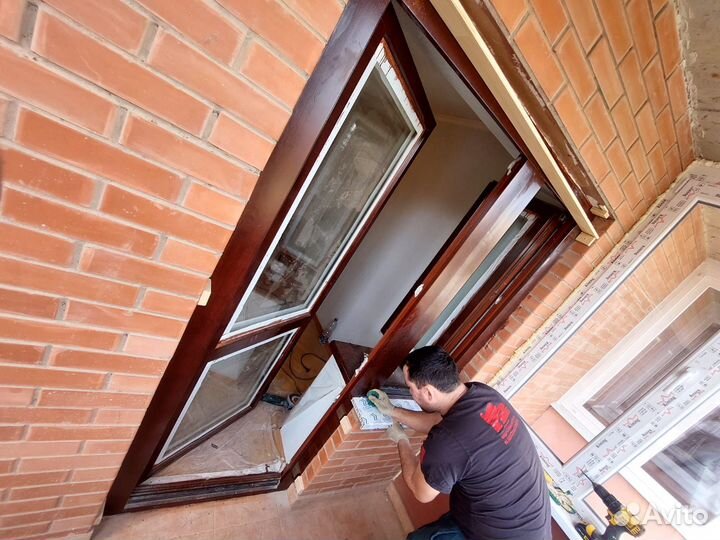 Ремонт пластиковых окон / Регулировка / Фурнитура