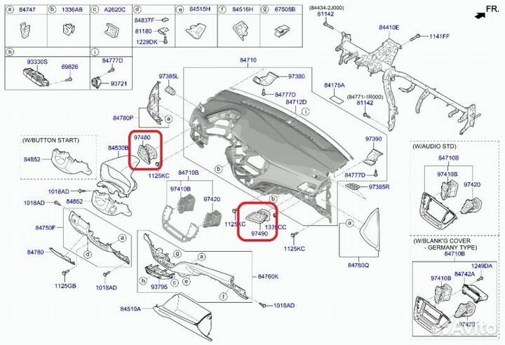 Дефлектор салонный Hyundai Solaris 2 G4FG 2020