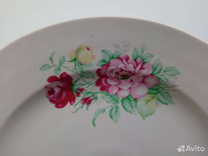 Винтажное большое столовое блюдо Дулево