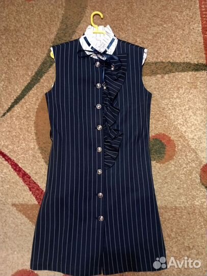 Комплект, сарафан и блузка для девочки