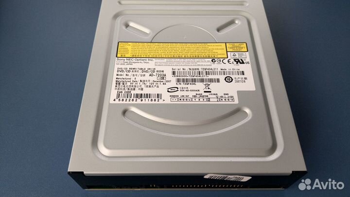 DVD-RW привод Sony NEC Optiarc AD-7203A