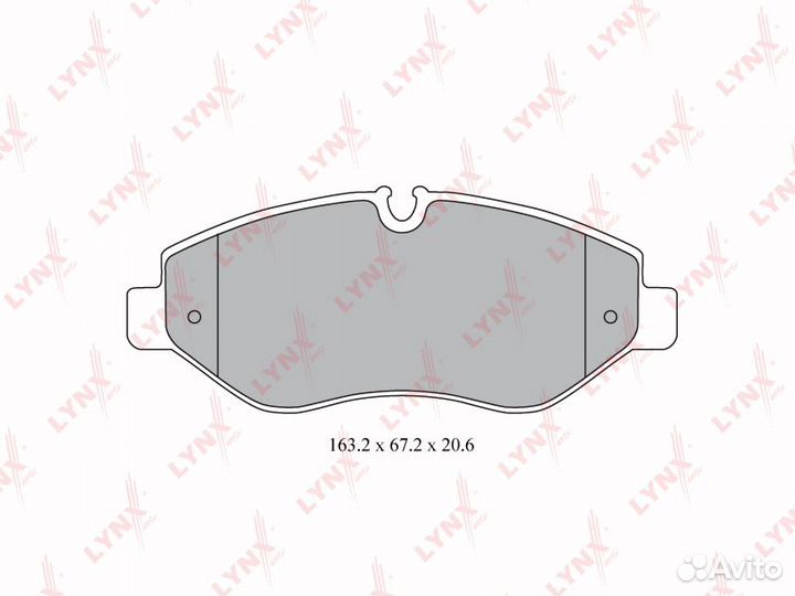 Колодки тормозные дисковые перед