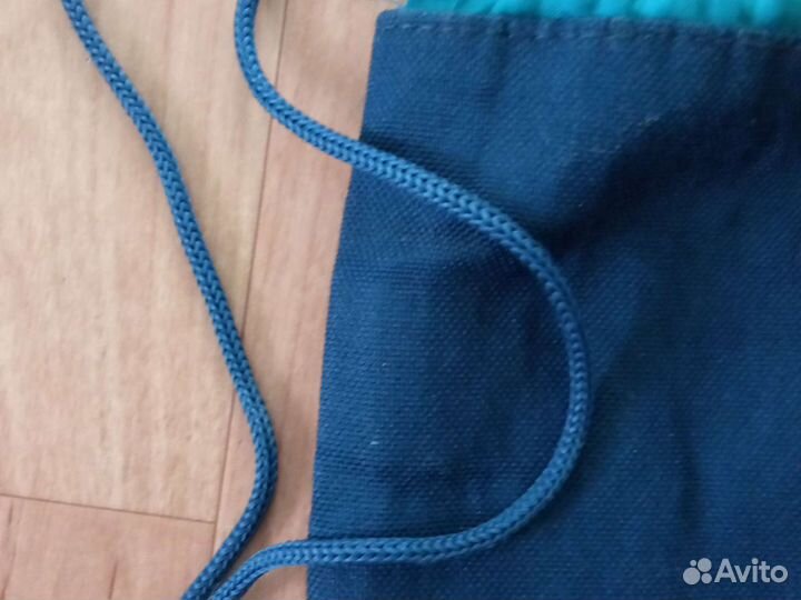 Сумка мешок для обуви плотный с карманом на замке