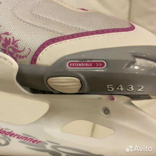 Коньки ледовые р.33-36,5 раздвижные