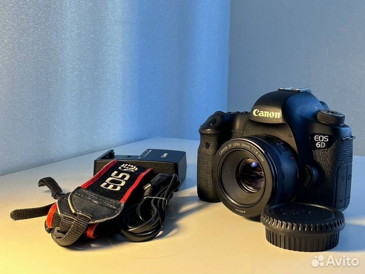 Фотоаппарат Canon 6d + объектив canon 50mm 1.8 STM