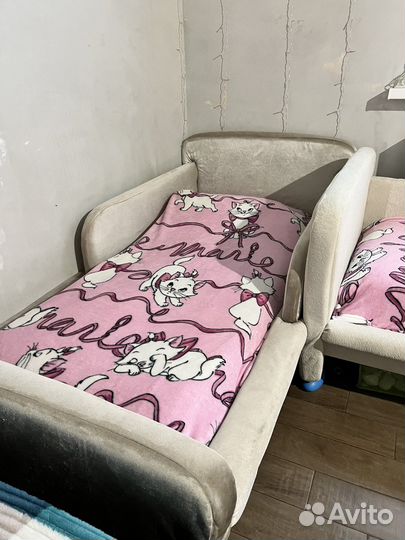 Детская кровать IKEA маммут с матрасом