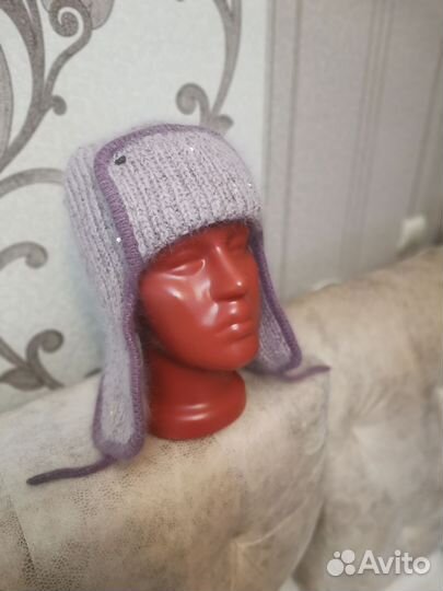 Шапка ушанка женская