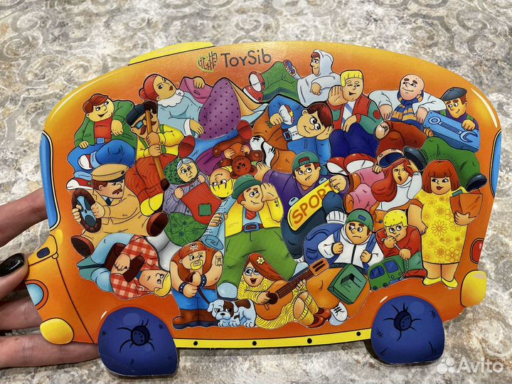 Пазлы деревянные ToySib, тетрис, картонные пазлы