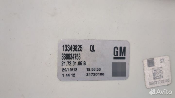 Фонарь (задний) Opel Zafira B, 2012