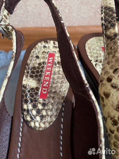 Босоножки Max Mara Weekend 39 кожа питона