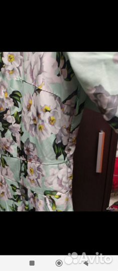 Платье длинное в цветок