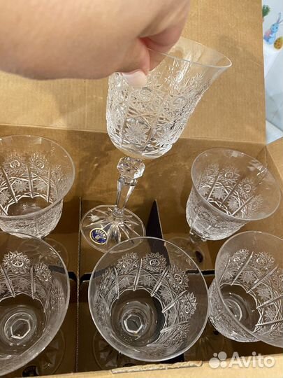 Хрустальные бокалы bohemia crystal