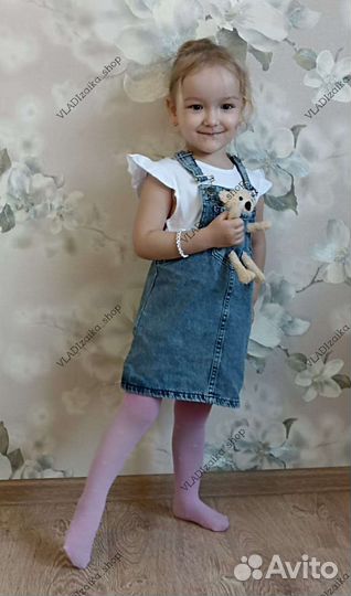 Новый сарафан для девочки с футболкой