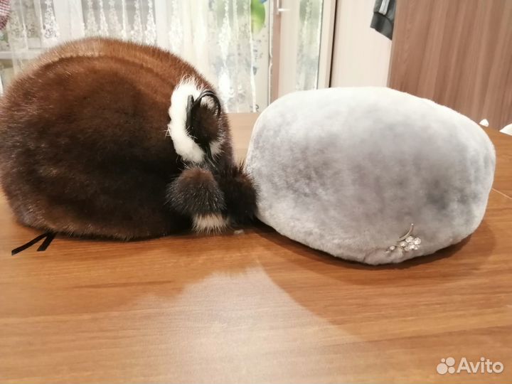 Шапка норковая женская