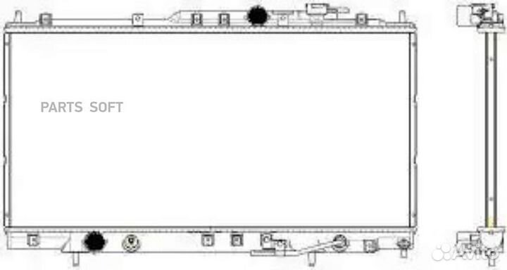 Радиатор охлаждения Митсубиси Эклипс 1999