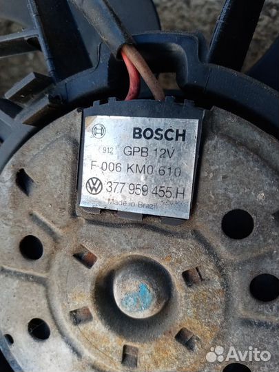 Вентилятор радиатора на Фольксваген Поинтер 2004г