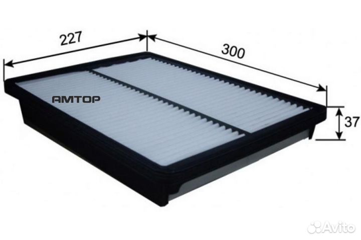 Azumi A11006 Фильтр воздушный hyundai santa FE 2.4