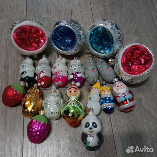 Елочные игрушки стекло