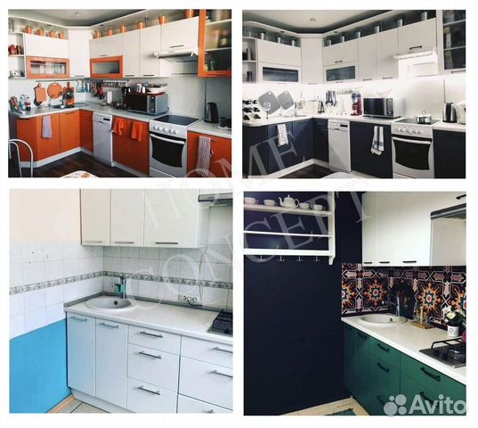 Замена плёнки на кухонных фасадах