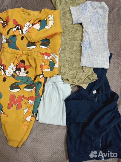Детская одежда для мальчиков 80 86 пакетом
