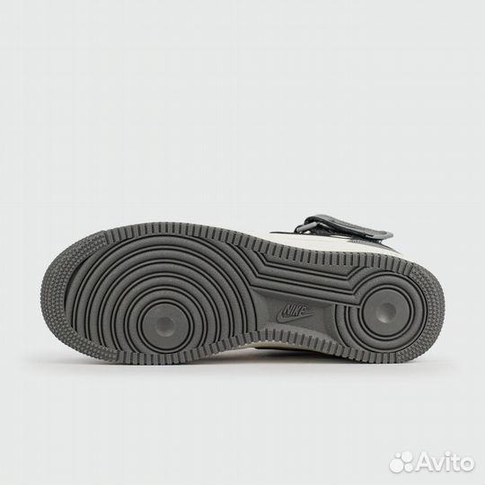 Кроссовки Nike Air Force 1 Mid Grey White Black