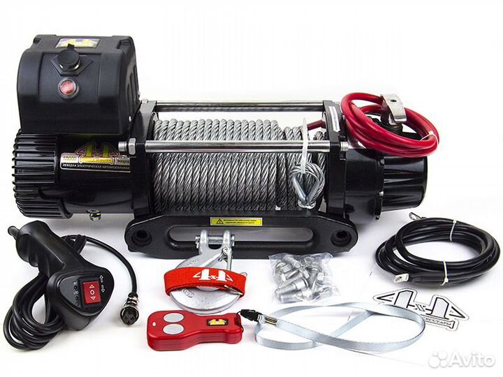 Лебедка 4х4 12000 со стальным тросом