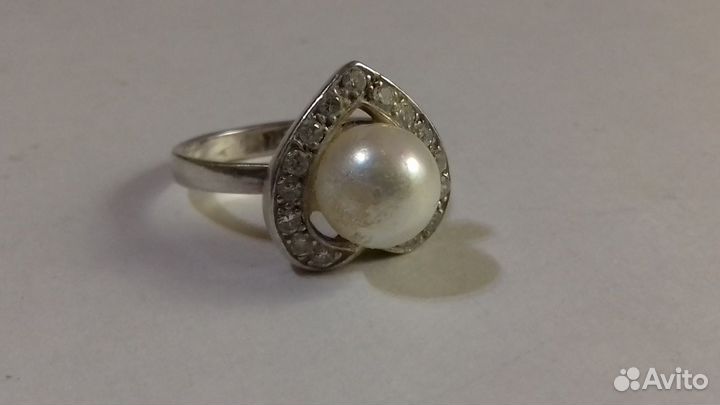 Винтаж. кольцо. серебро.925 голова