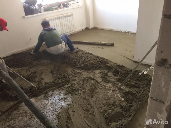 Стяжка пола за 1 день