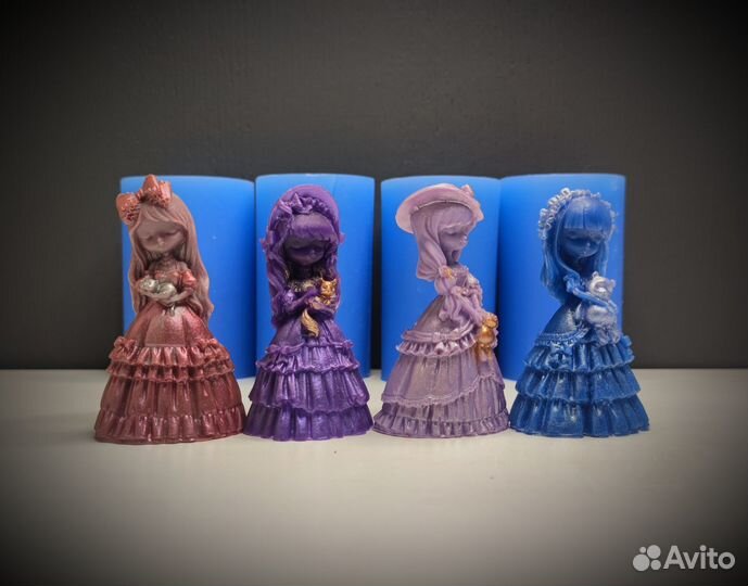 Силиконовая форма, молд для свечей, мыла