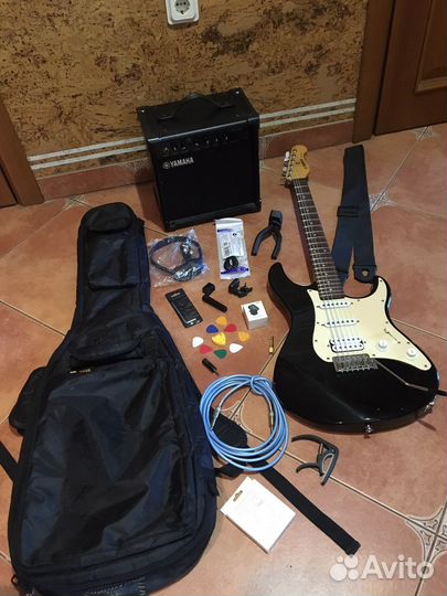Электрогитара Yamaha EG112 комбо Yamaha + весь К/Т