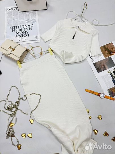 Костюм двойка женский с юбкой