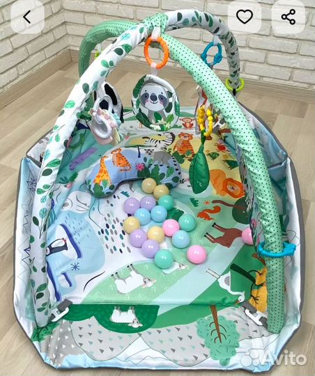 Развивающий коврик с шариками для сухого бассейна