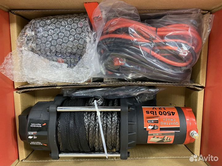 Лебедка RedBtr 4500S quattro sport 4,5S 12v 2040кг