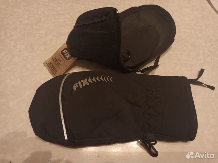 Варежки краги унисекс, шлем