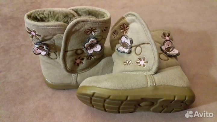 Ботинки теплые 21,5 Mothercare и Demar 22-23