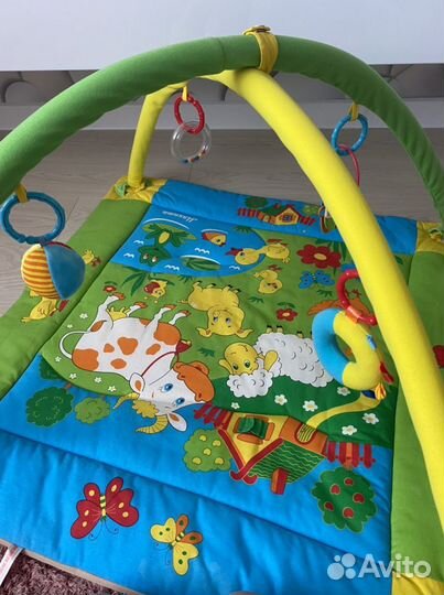 Коврик мякиши и дуга с игрушками