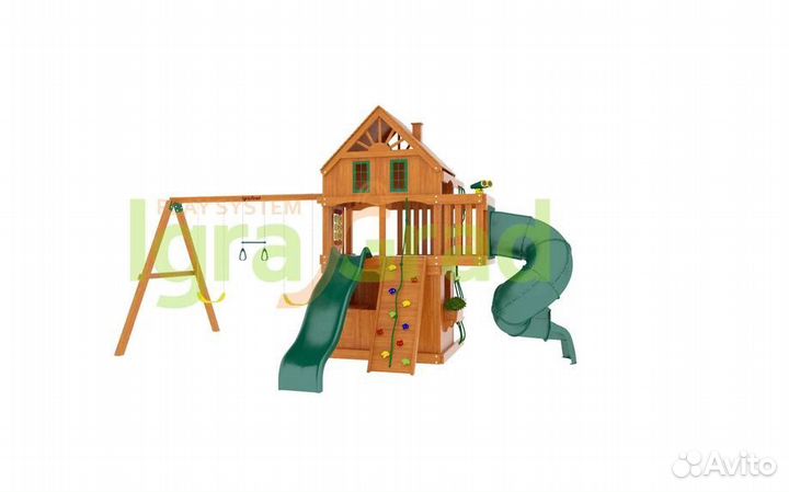 Детская площадка Шато 2 с трубой (Домик)