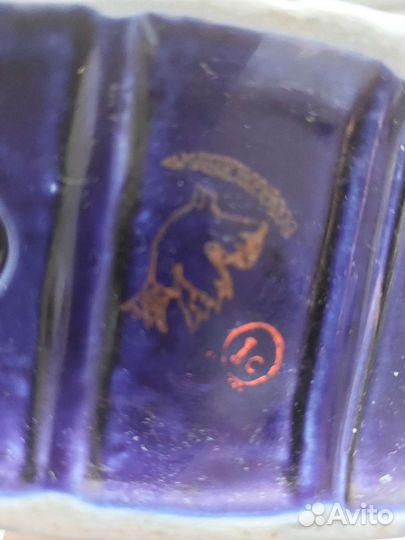 Подсвечник кобальт СССР