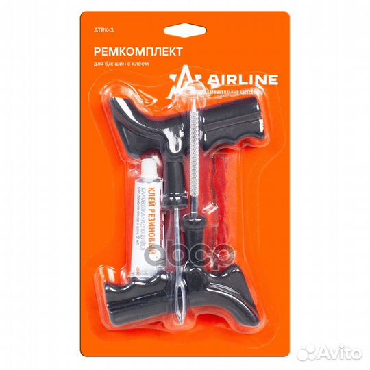 Ремкомплект для б/к шин с клеем atrk-3 atrk-3