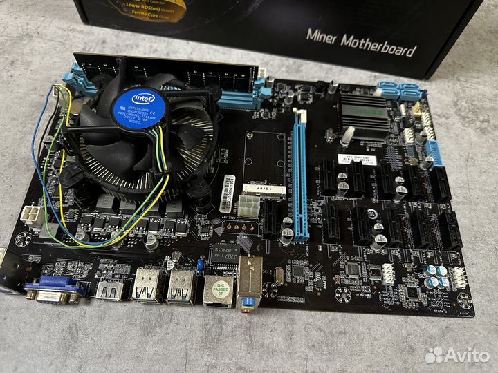 Материнская плата Esonic B250C Gladiator в сборе