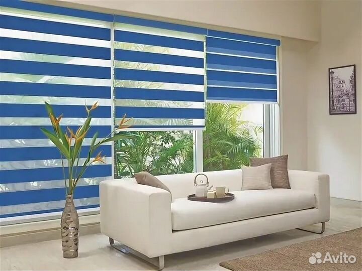 Рулонные жалюзи день-ночь (зебра)